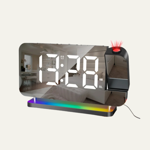 Radio réveil à projection