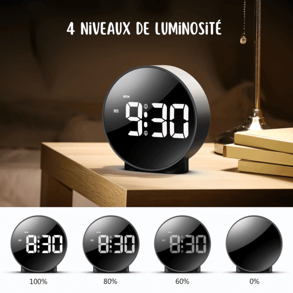 Réveil garçon 6 ans avec luminosité réglable