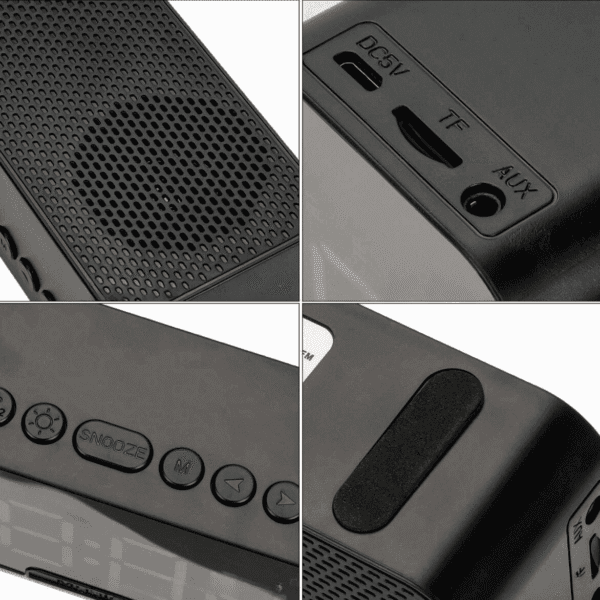 Radio réveil garçon 10 ans sous 4 angles