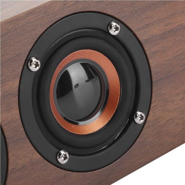 Radio réveil vintage vue rapprochée du haut parleur