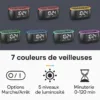 awdgsdfbs Radio réveil ado et ses 7 couleurs