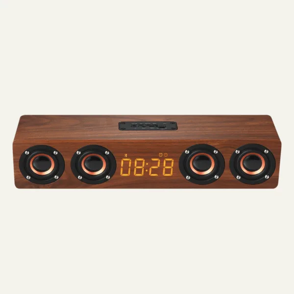 Radio réveil vintage vue de haut