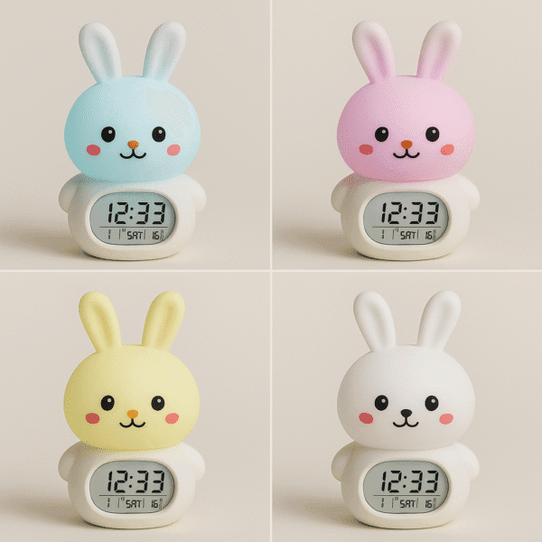 Réveil éducatif lapin et ses 4 couleurs