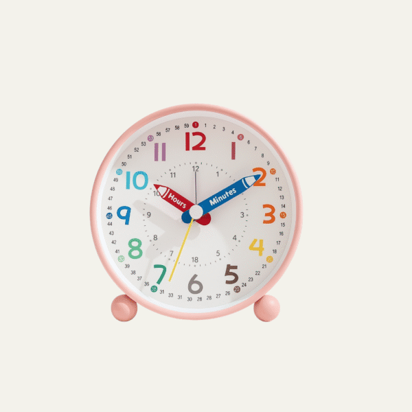 Réveil apprentissage rose