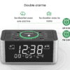 badfbhasdhvsfdvd Radio réveil chargeur induction et sa double alarme