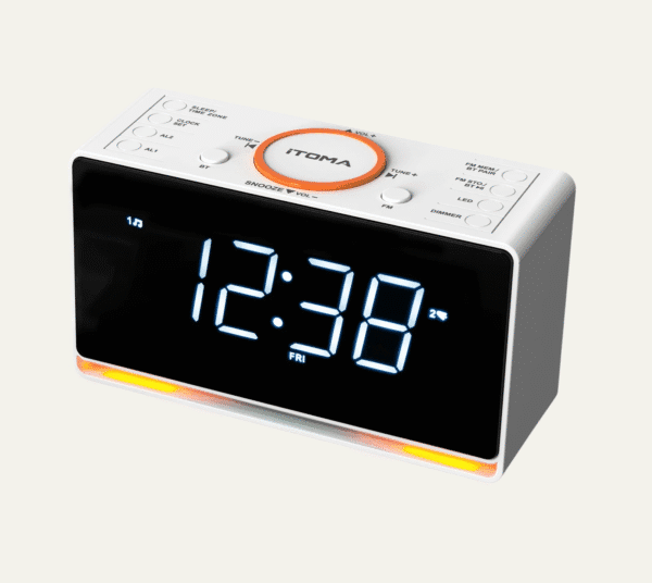 Radio réveil haut de gamme vue de près