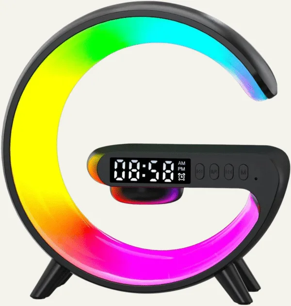 Réveil lumineux Bluetooth noir