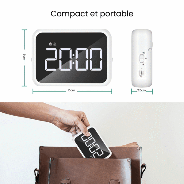 Petit réveil digital dimensions