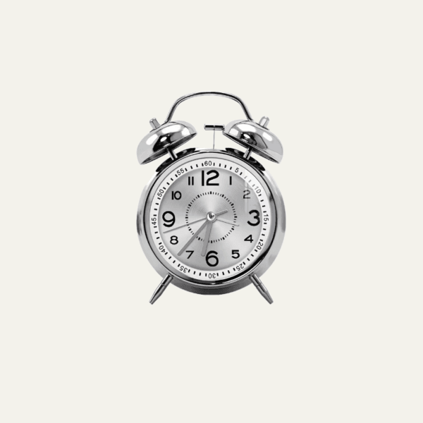 ansmcbanbvnasbdvja Réveil forte sonnerie gris de face