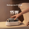 Réveil multifonction et sa recharge sans fil rapide